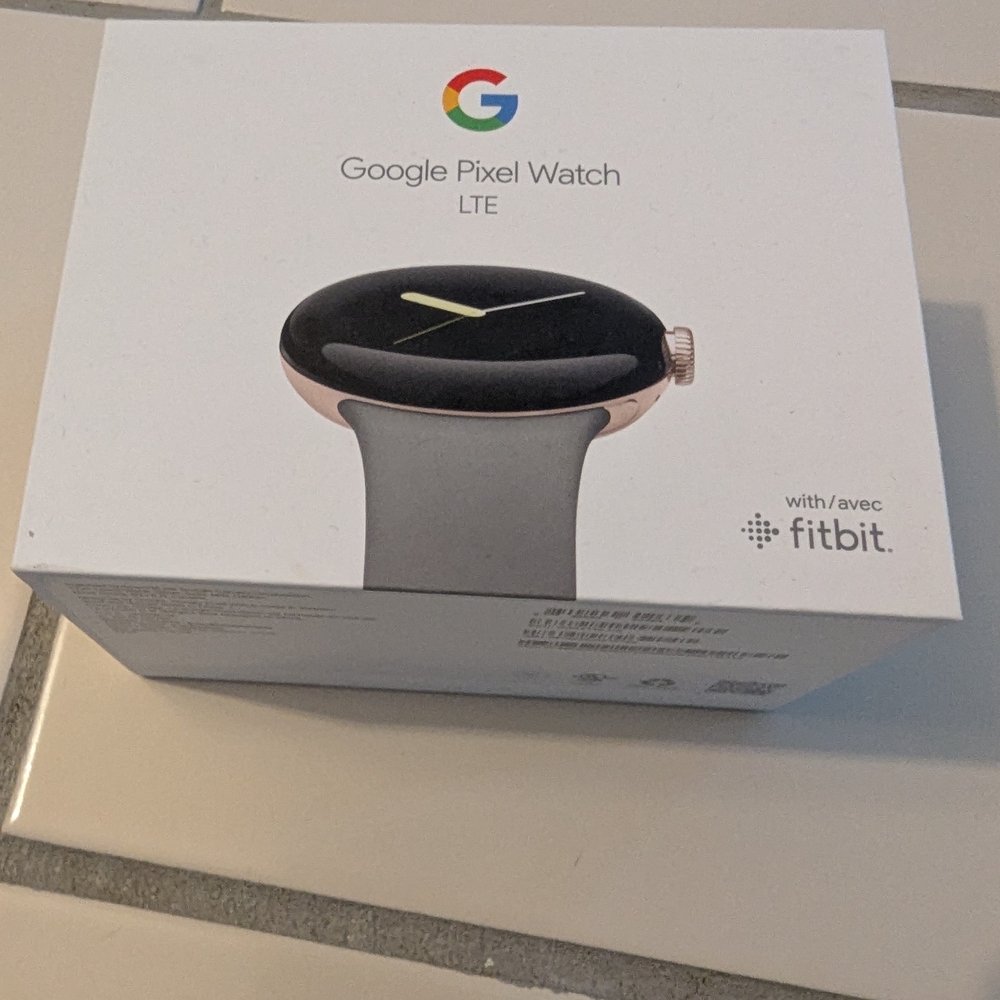 Google Pixel Watch LTE - Black and Rose Gold
